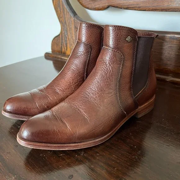 Last Chance! Isola Mora Whiskey Canneto Brown Boots with Original Box - Size 6 - Picture 3 of 10